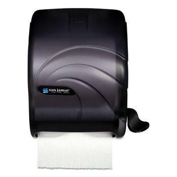 San Jamar® Element Lever Roll Towel Dispenser, Oceans, 12.5 X 8.5 X 12.75, Black Pearl freeshipping - TVN Wholesale